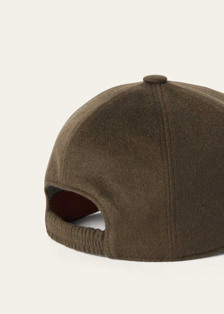 Cashmere Baseball Cap - Storm System® Coal Green