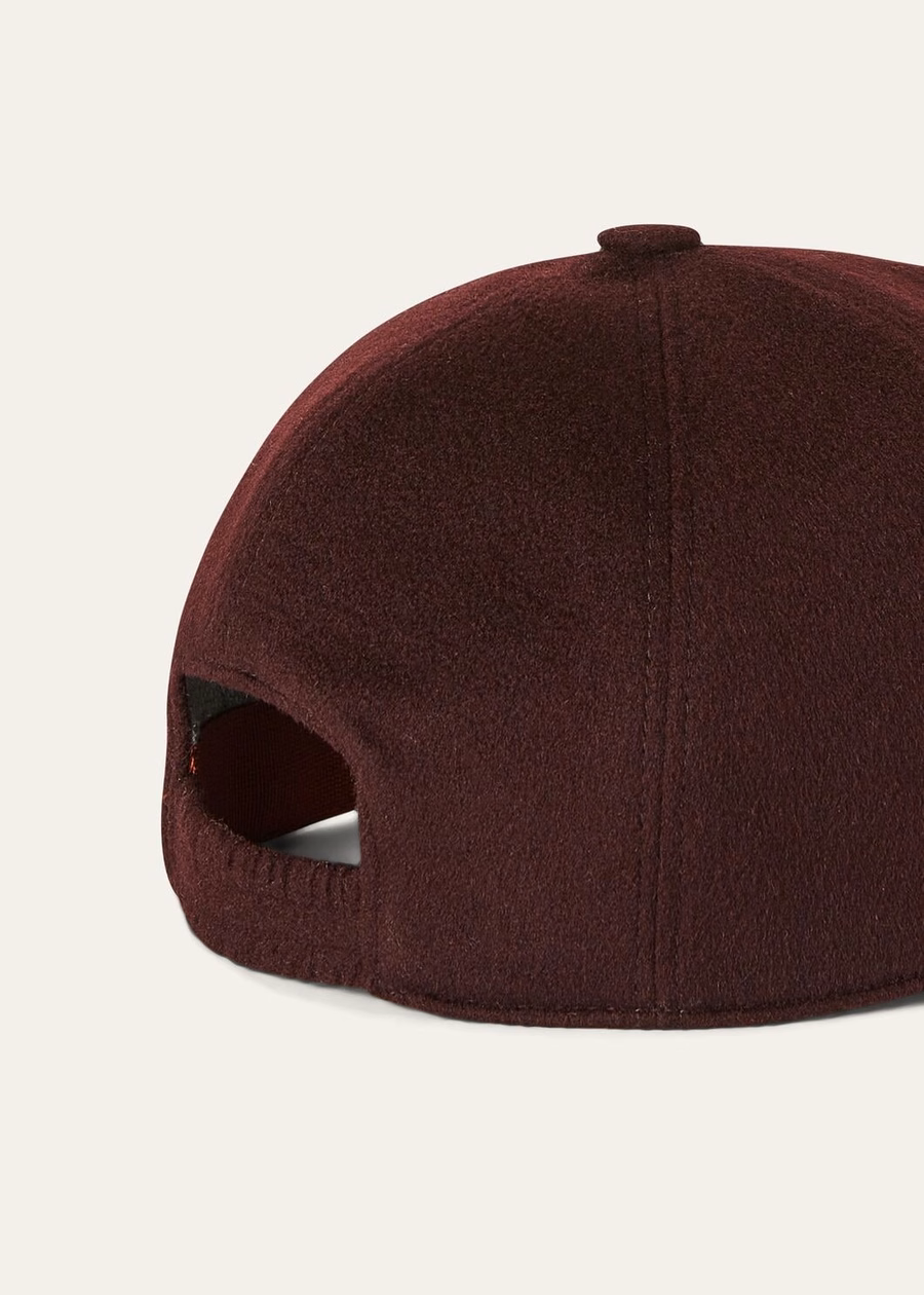 Cashmere Baseball Cap - Storm System® Dark Claret