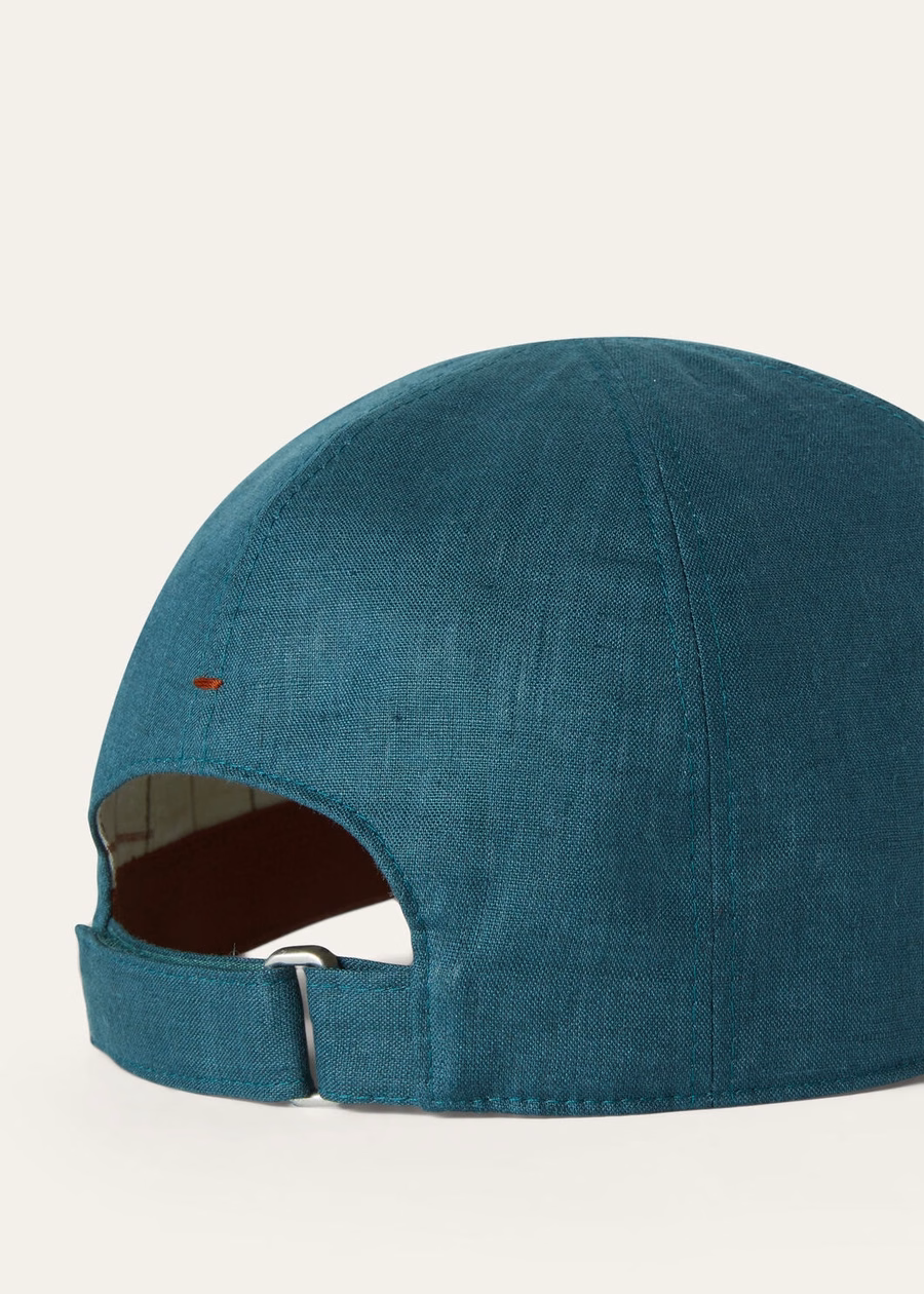 Baseball Cap In Deep Sea Green