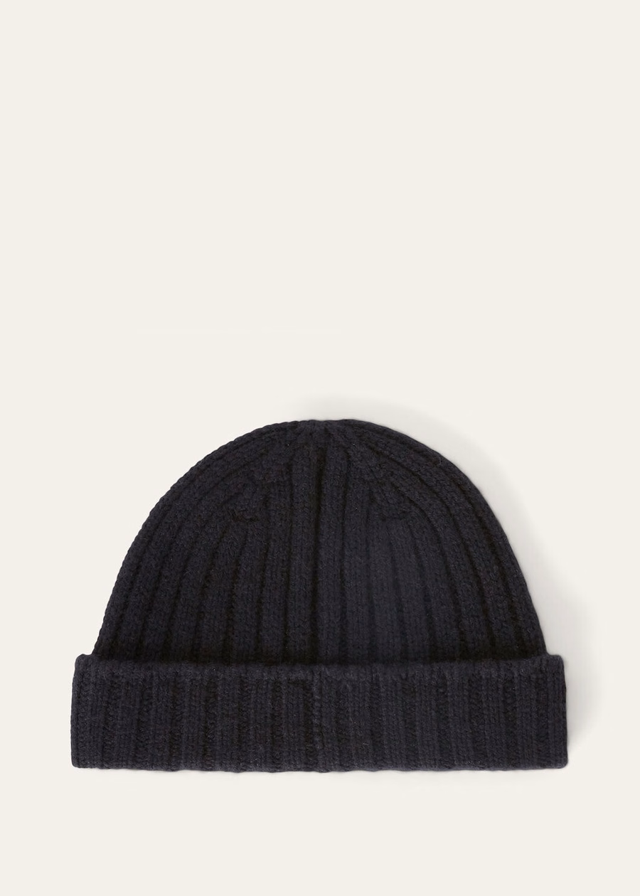 LP Beanie Cashmere Navy Blue