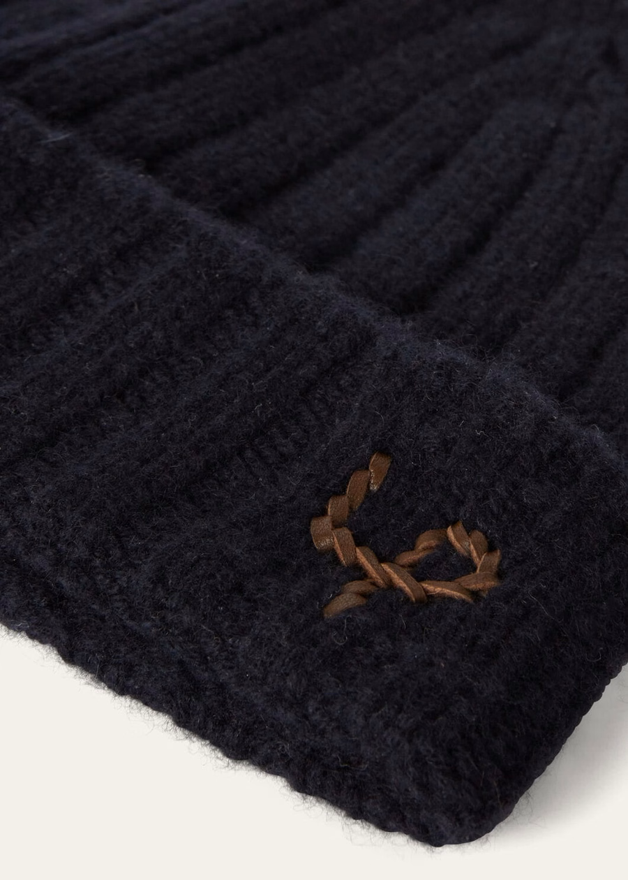 LP Beanie Cashmere Navy Blue
