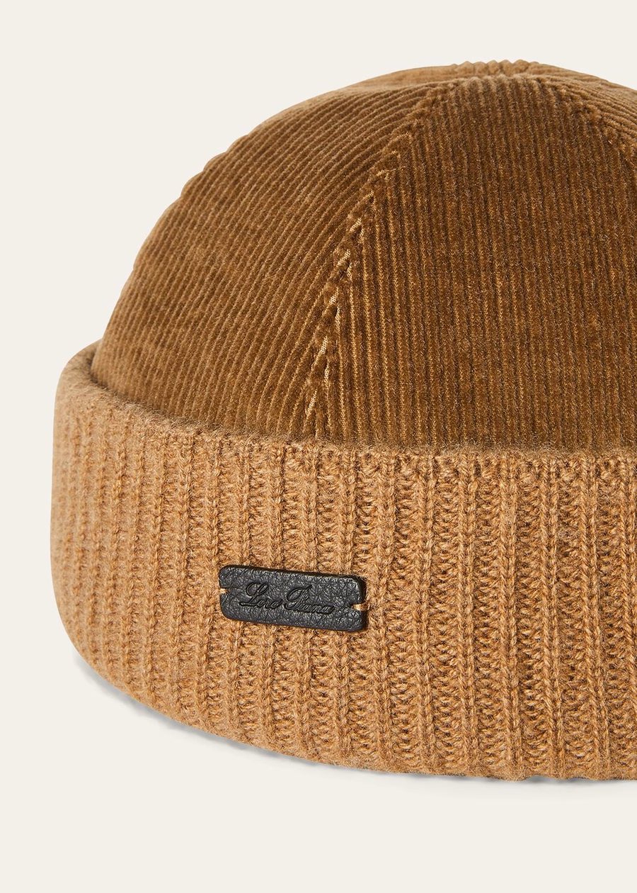 Highlander Cashmere Cotton Beanie Camel