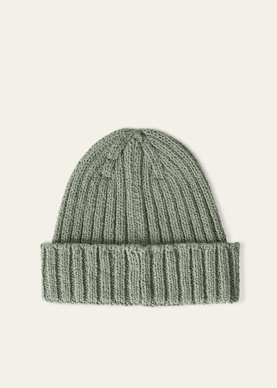 Niseko Beanie Cotton Sage Brush Leaves