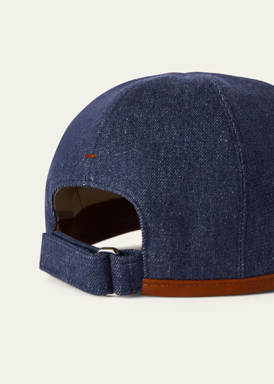 Denim Flower Surge Blue Baseball Cap