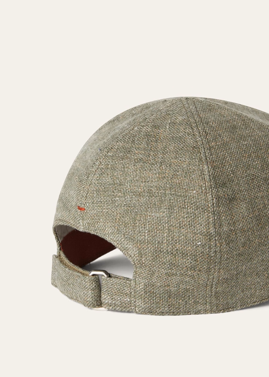 Dried Rosemary Linen Baseball Cap