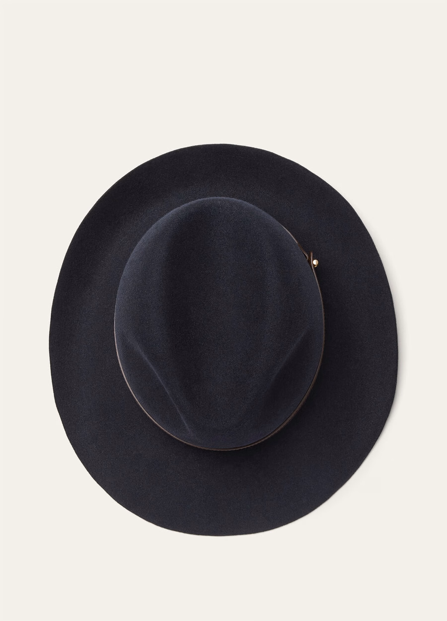 Pier Hat Rabbit Fur Eclipse Blue