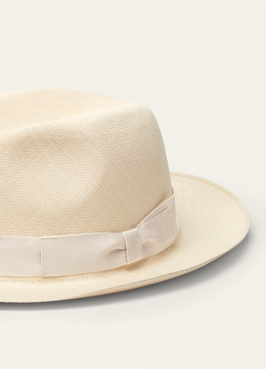 Sergio Hat Montecristi Straw Natural Montecristi/Leather