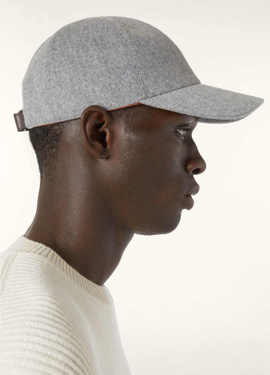 Ivy Cashmere Baseball Cap - Storm System® Flannel Melange