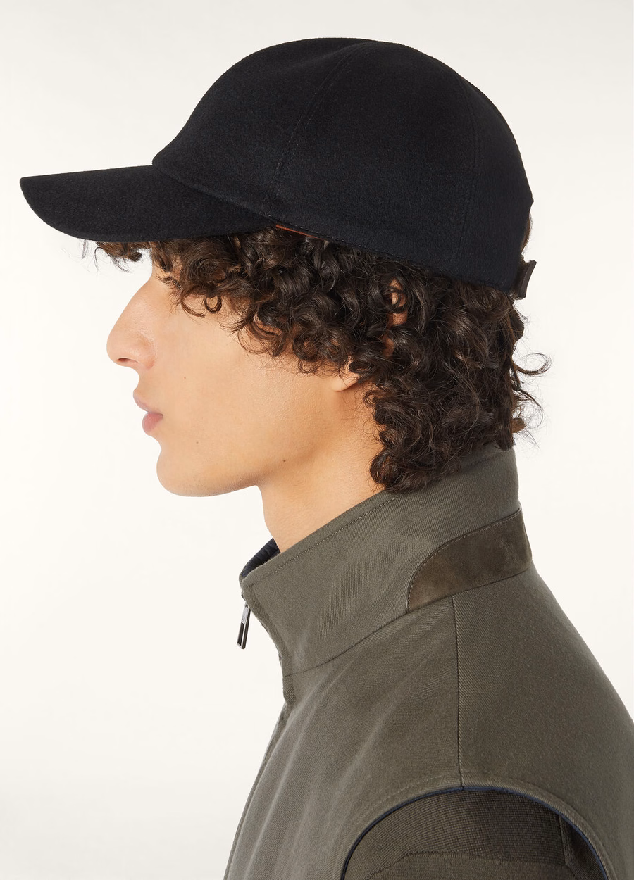 Ivy Cashmere Baseball Cap - Storm System® Black