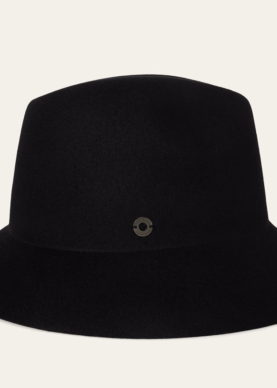My Journey Baby Cashmere Hat Rabbit Fur Black