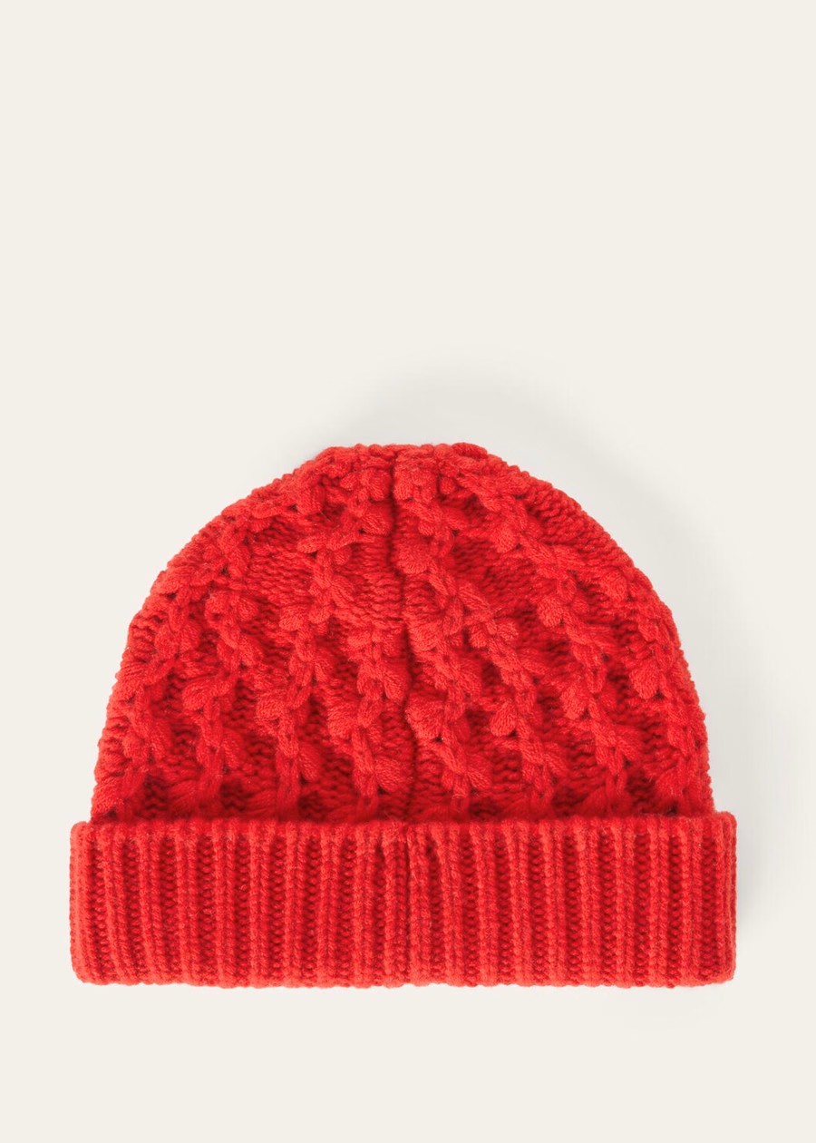Vallé Beanie Baby Cashmere Candy Apple Red