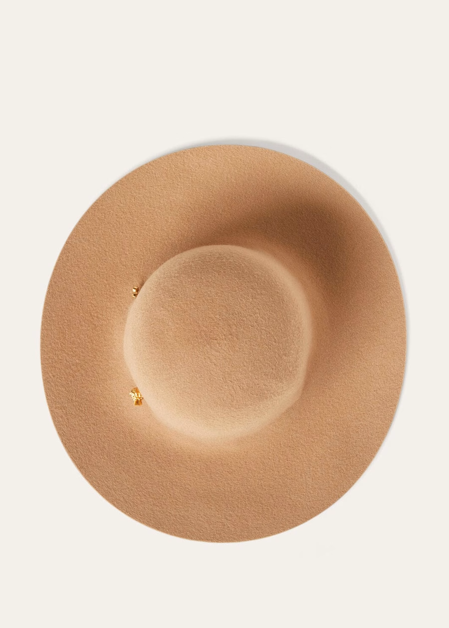 Evelyn Hat Cashmere Light Tan