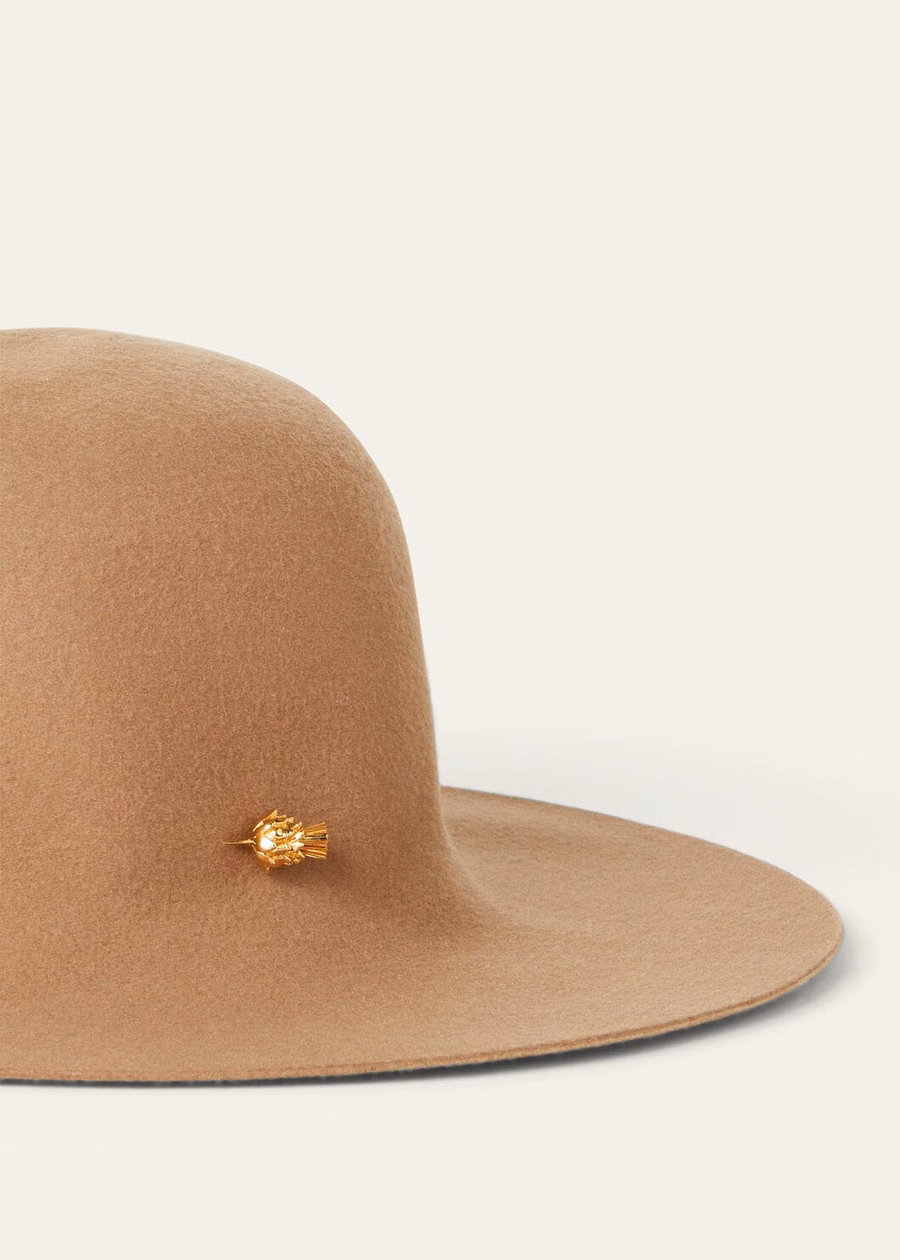 Evelyn Hat Cashmere Light Tan