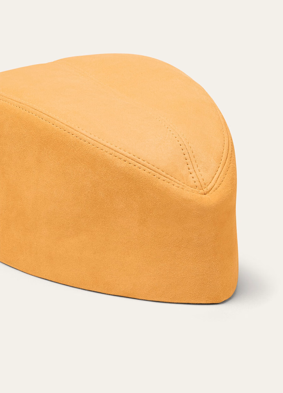Margaret Hat Kidskin Saffron Tea