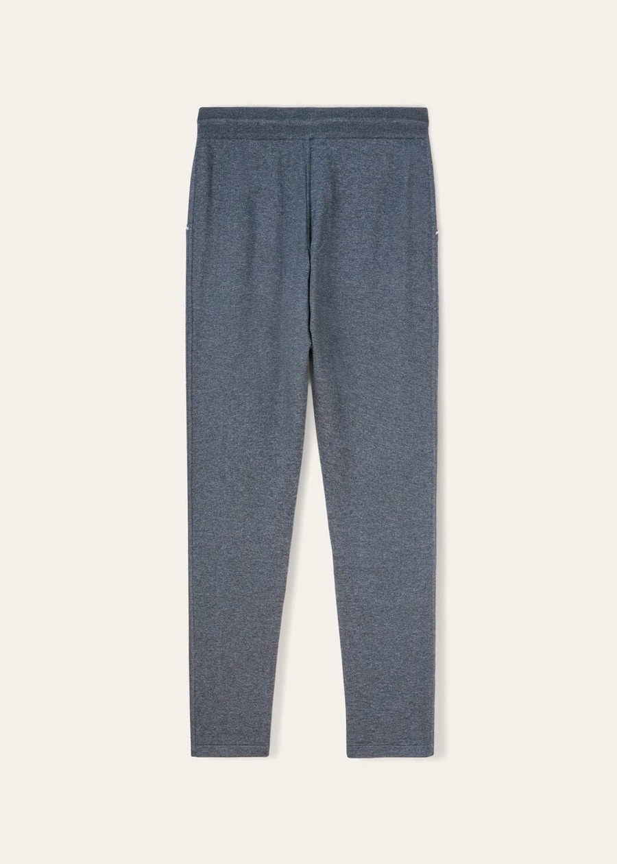 Leasure Cotton Cashmere Pants Grey Melange
