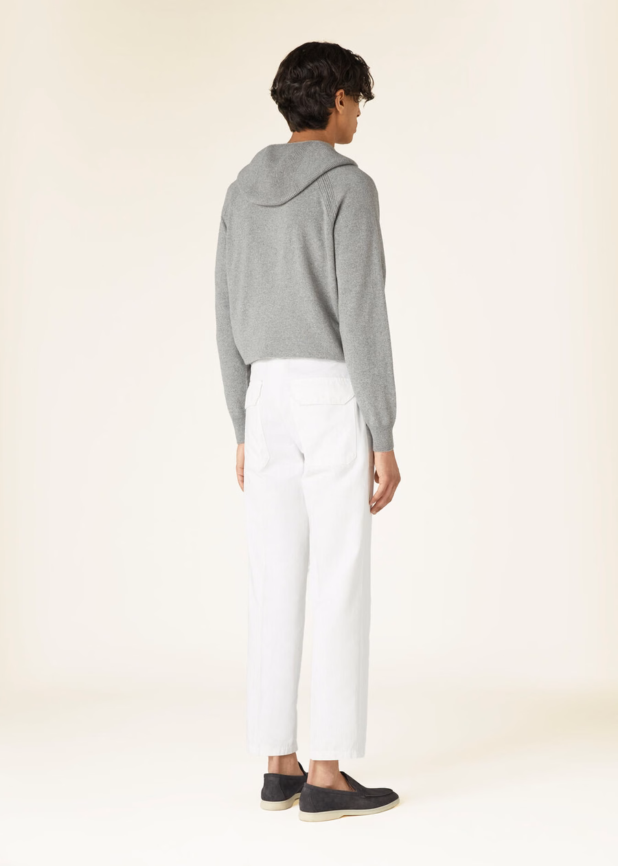 Merano Baby Cashmere Flannel Melange Bomber Jacket