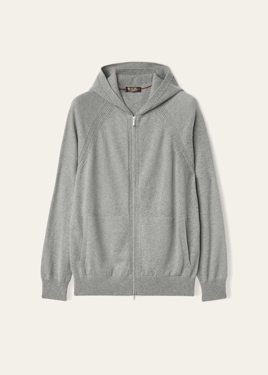 Merano Baby Cashmere Flannel Melange Bomber Jacket