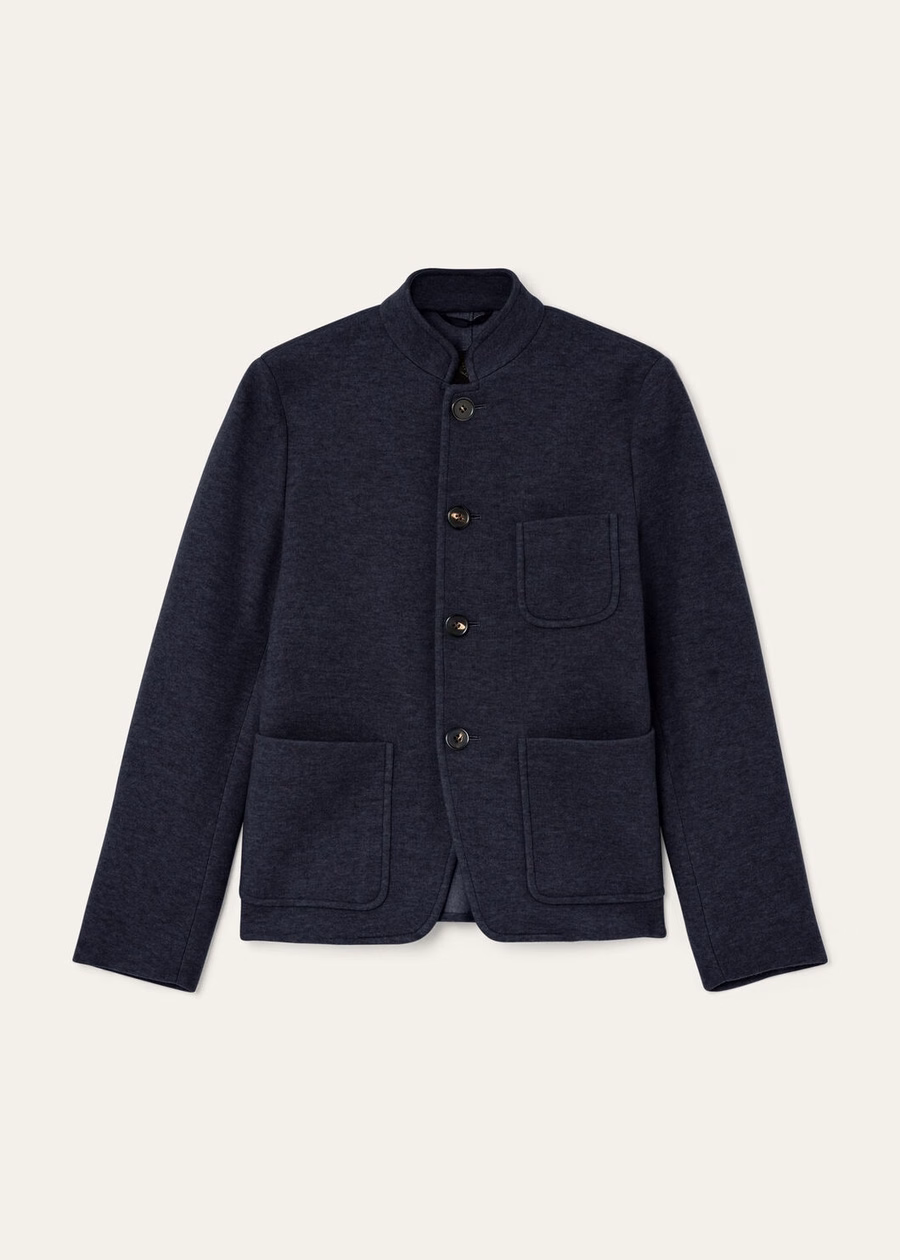 Spagna Mini Jersey Jacket Novalis Navy/Grey Melange