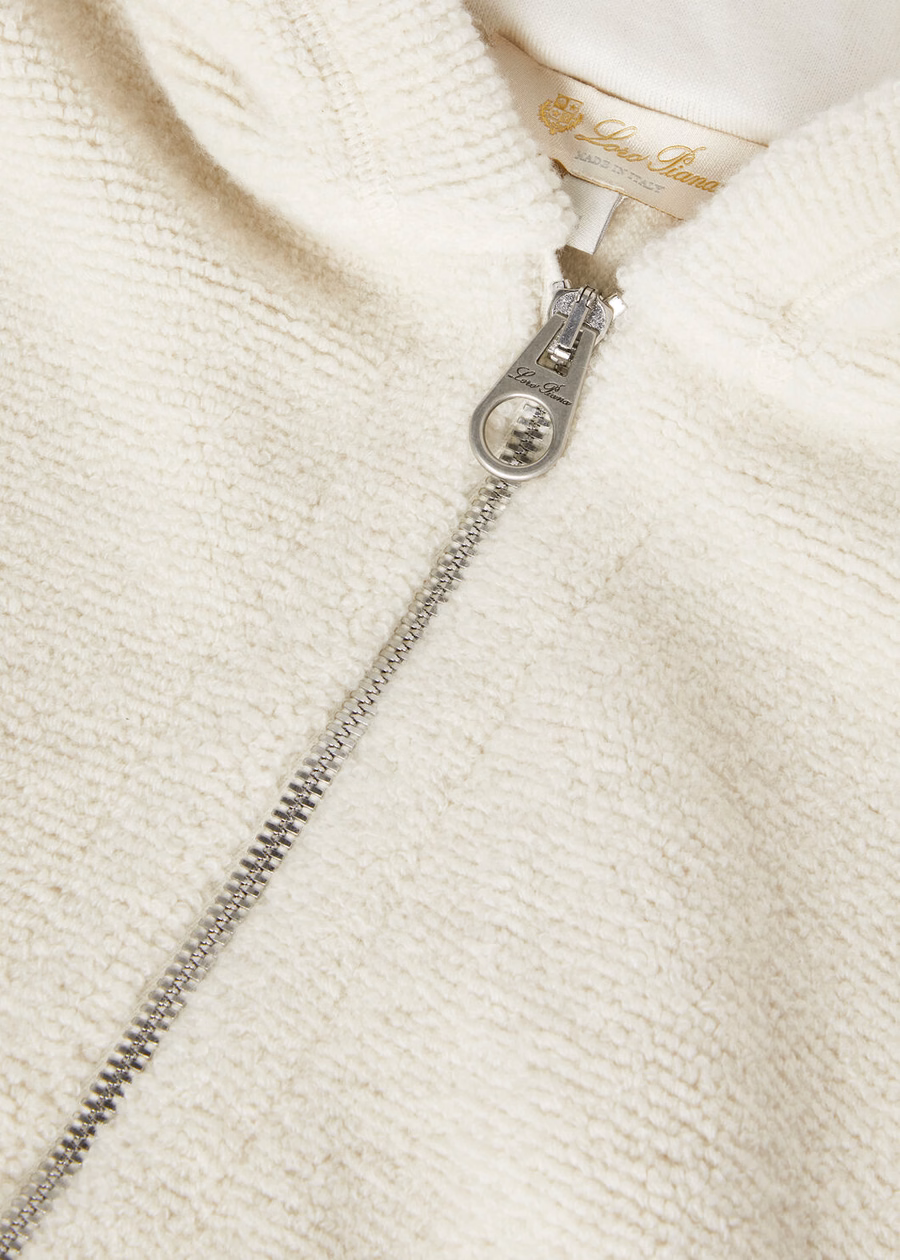 Hooded Bomber Cocooning Cashmere Virgin Wool Nougat