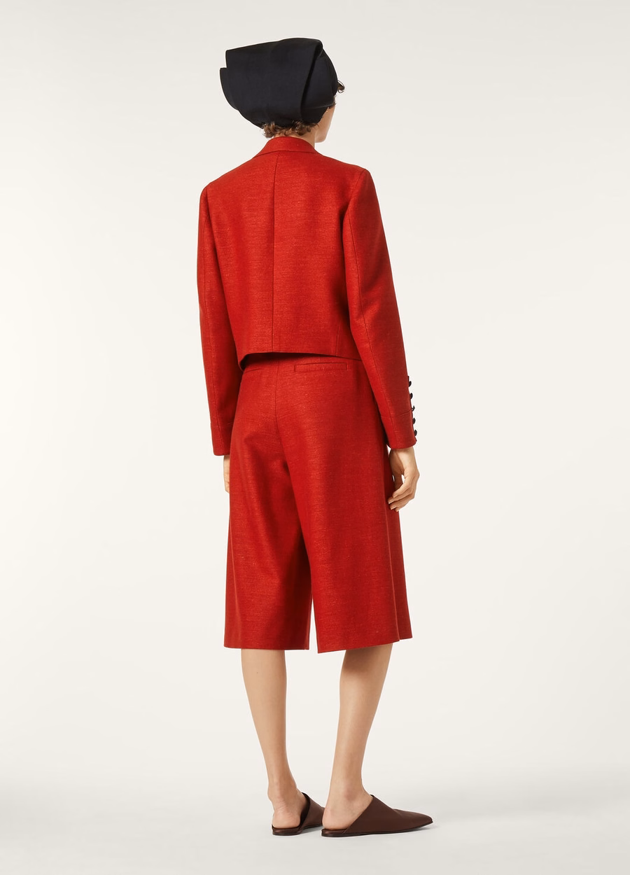 Raffaella Cashmere Wool Jacket Red Apple