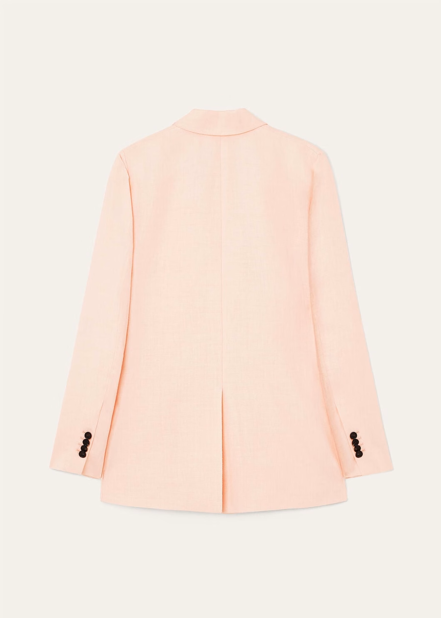 Genny Blazer in fluffy pink virgin wool