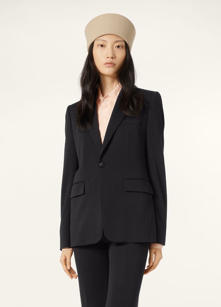 Hellen Black Virgin Wool Blazer