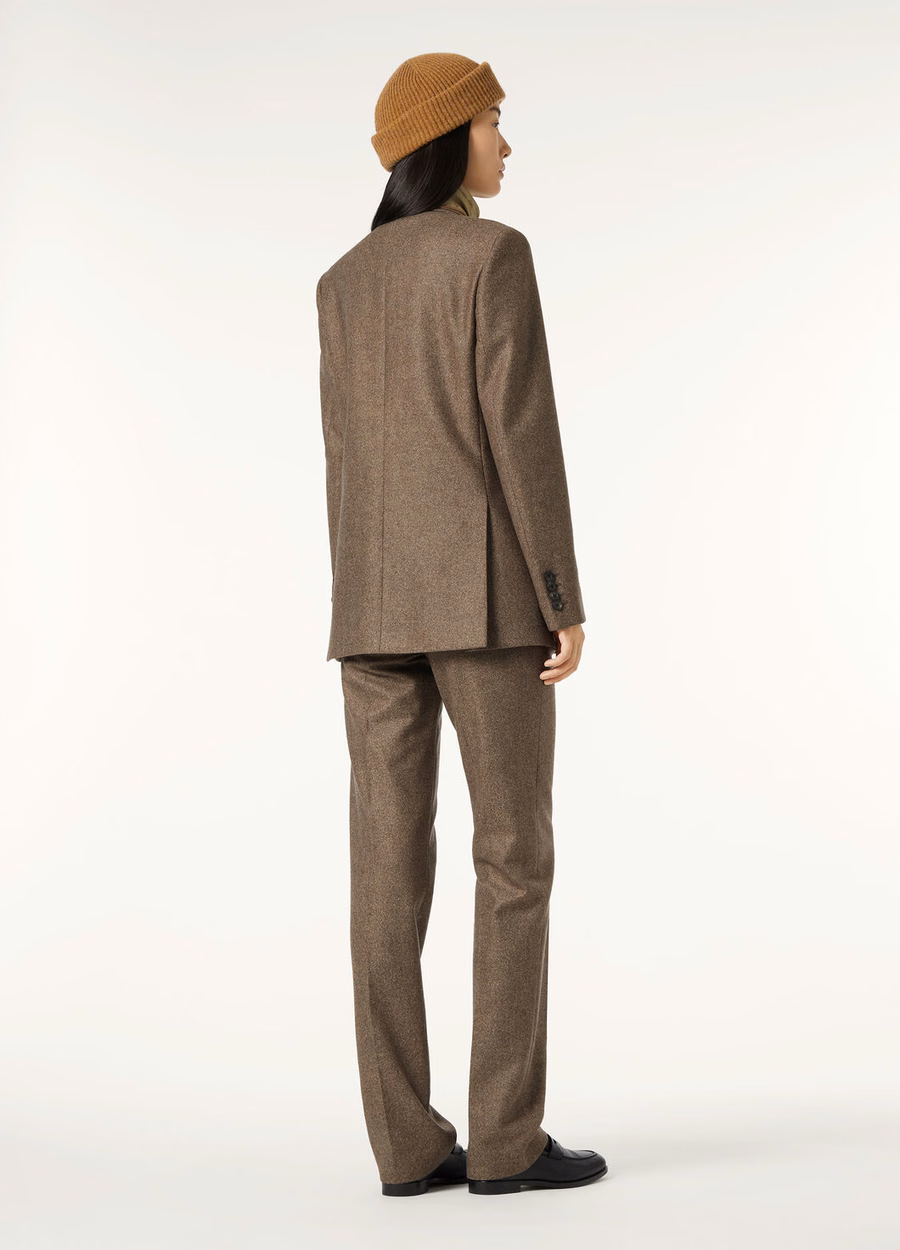 International Jacket Cashmere Virgin Wool Dark Granite Melange