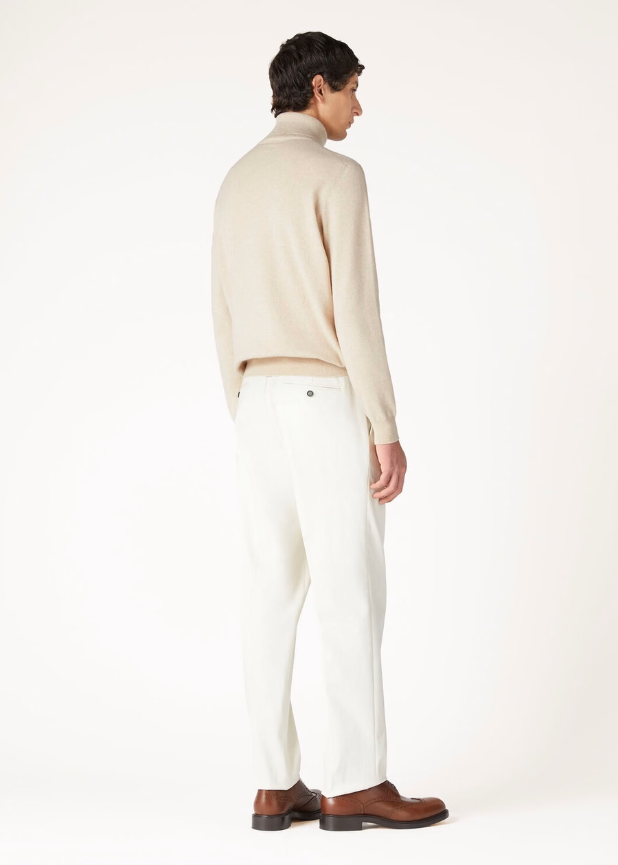Classic Turtleneck Baby Cashmere Melange Natural