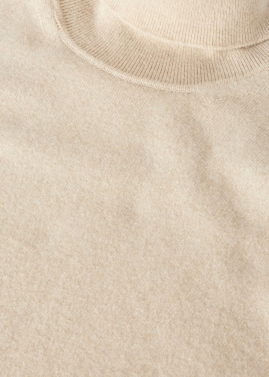 Classic Turtleneck Baby Cashmere Melange Natural