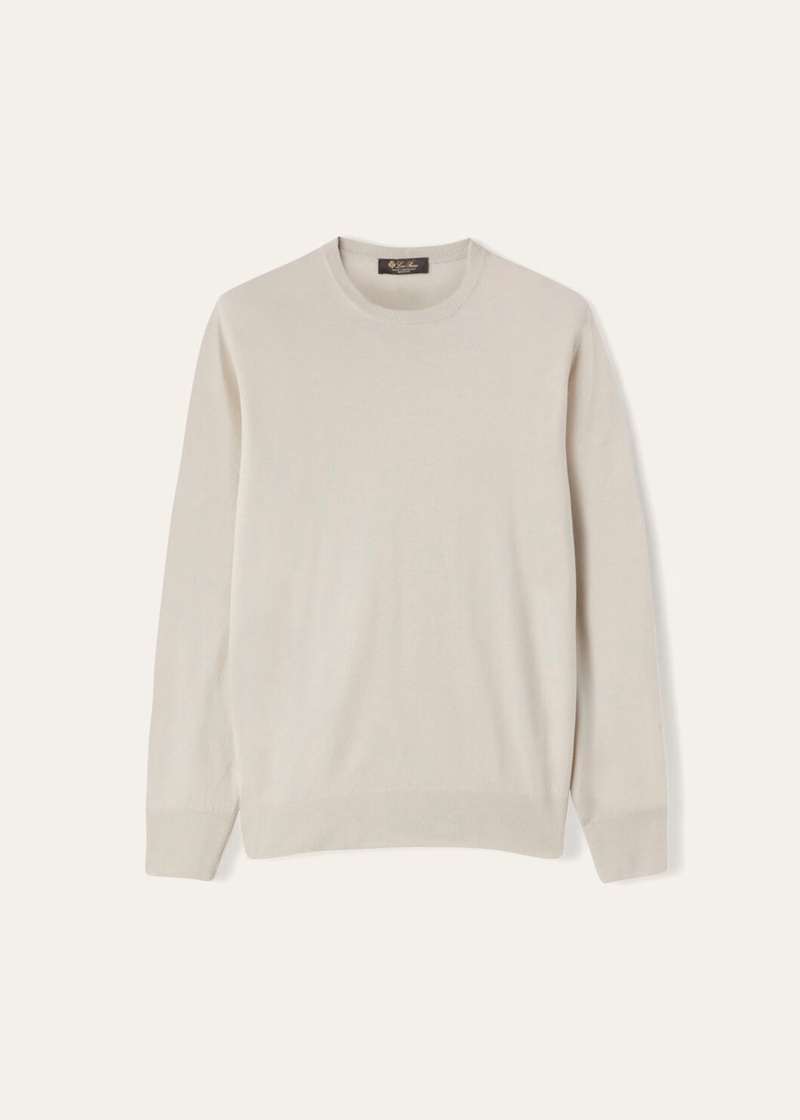Superlight Crewneck Baby Cashmere Icy Grey