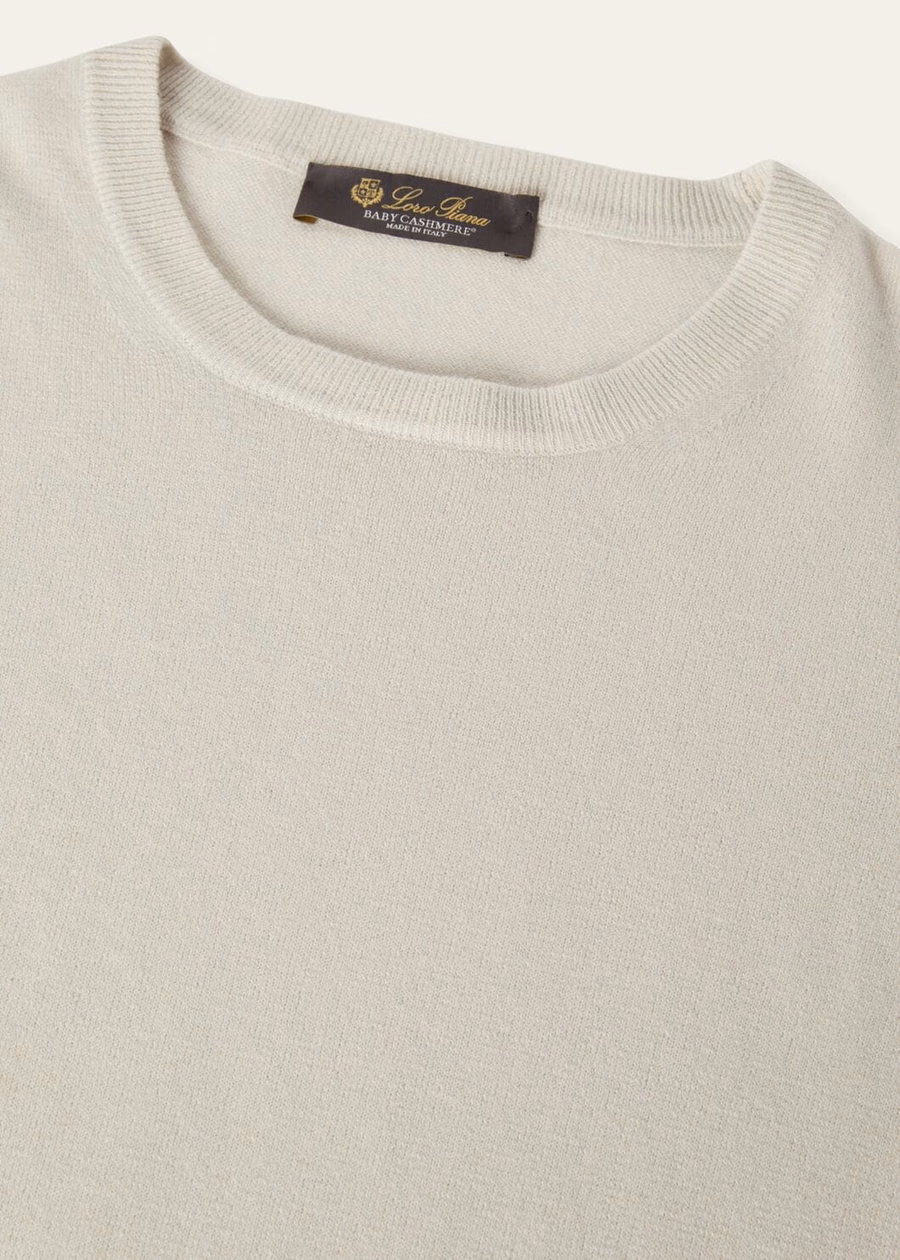 Superlight Crewneck Baby Cashmere Icy Grey