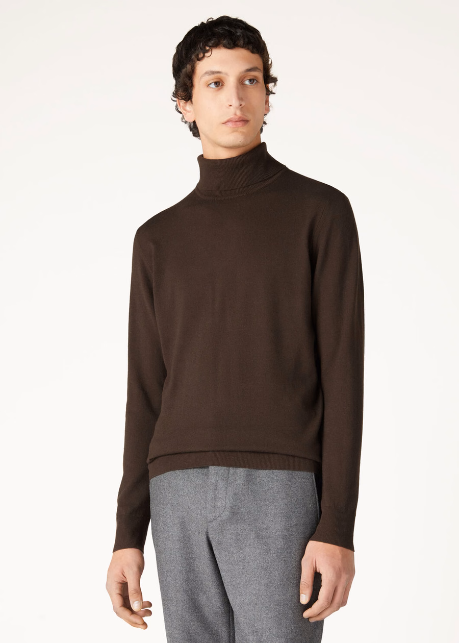 Turtleneck Baby Cashmere Chocolate Noire