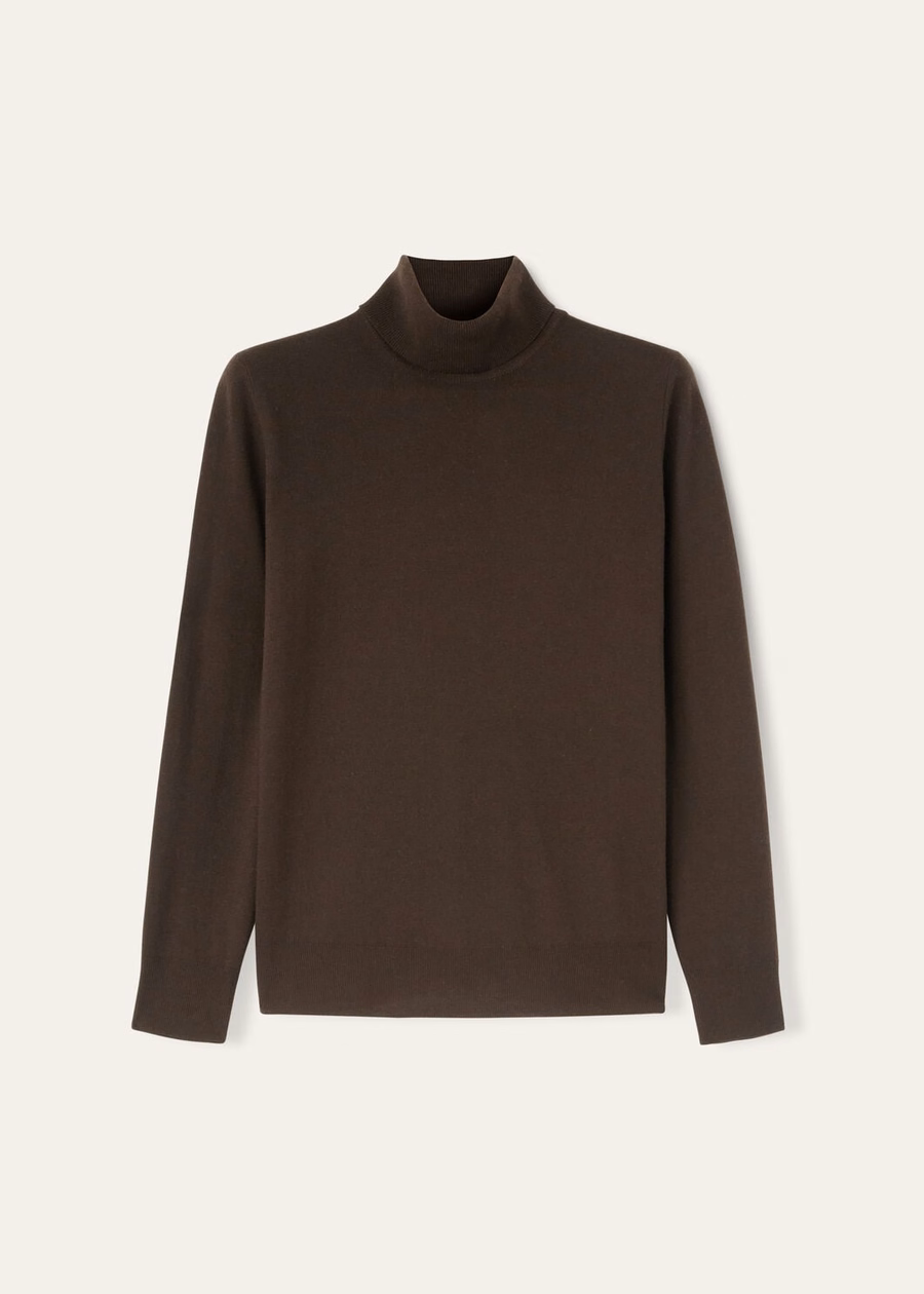 Turtleneck Baby Cashmere Chocolate Noire
