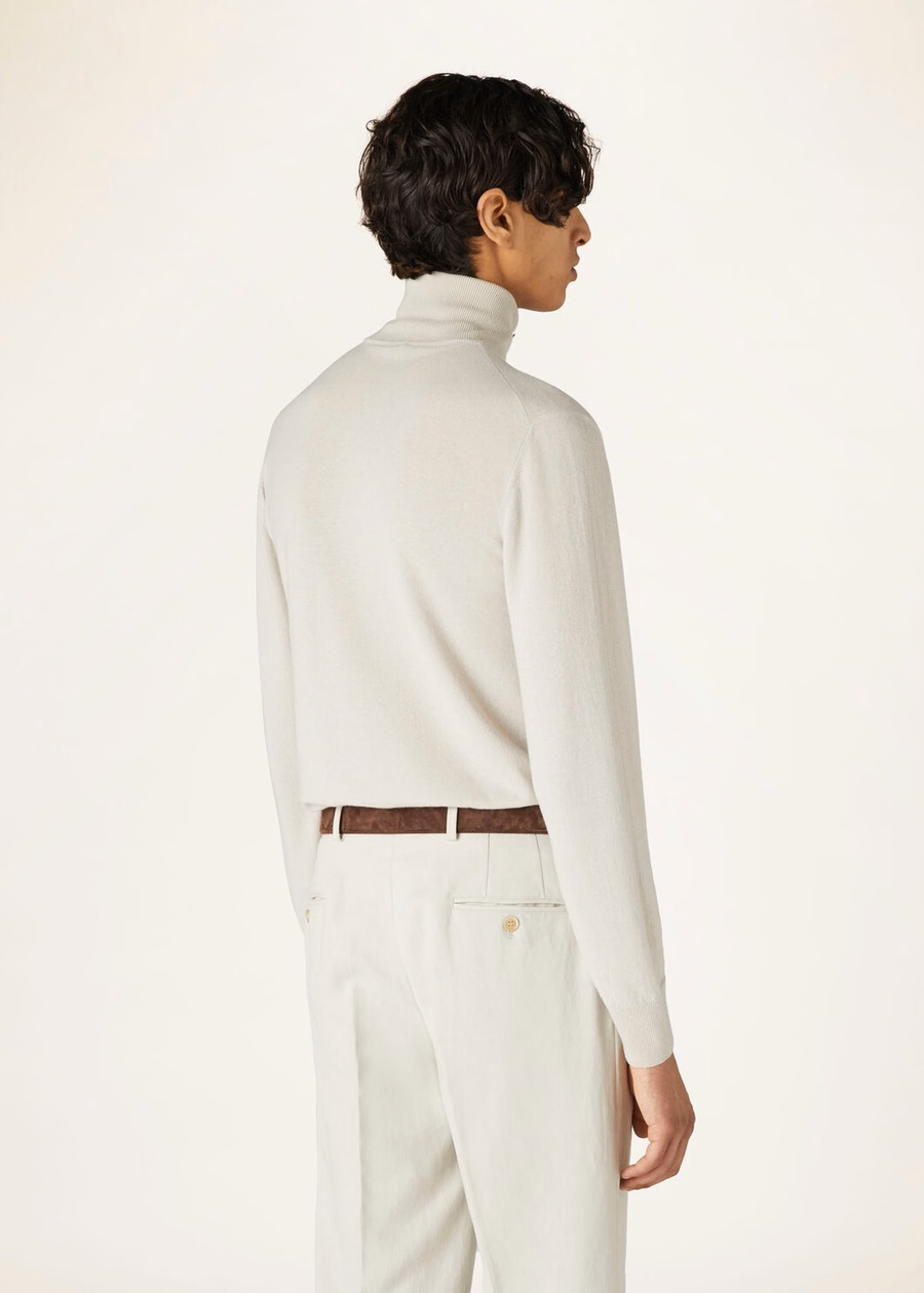 Turtleneck Baby Cashmere Icy Grey