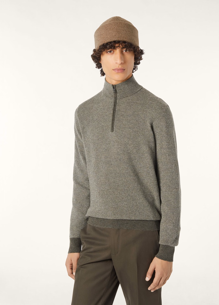 Roadster Sweater Mezzocollo Cashmere Dark Maple