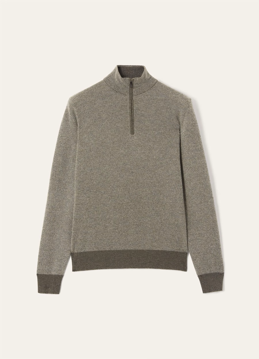 Roadster Sweater Mezzocollo Cashmere Dark Maple