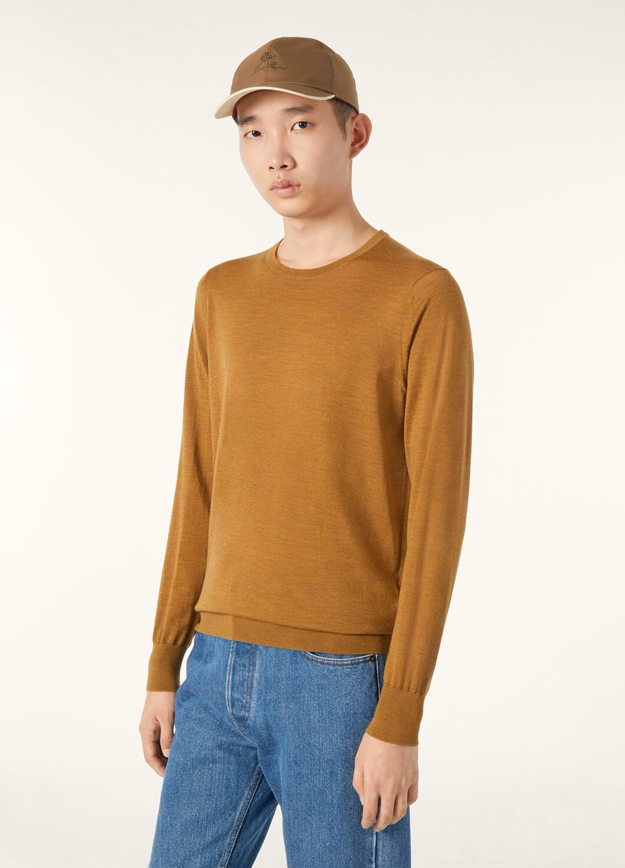 Wish® Wool Camel Oasis Melange Crewneck T-Shirt
