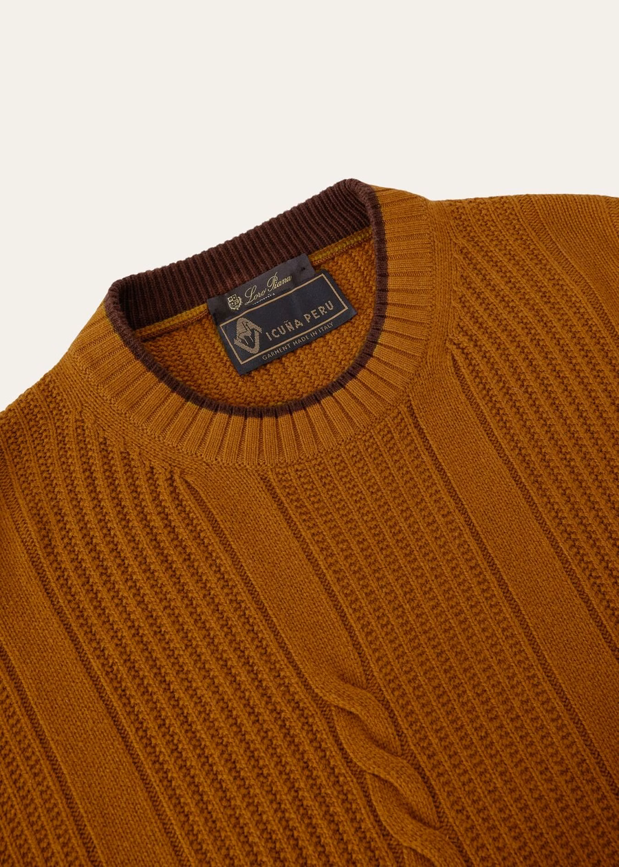 Tunari Crewneck Vicuña New Moroccan Yellow