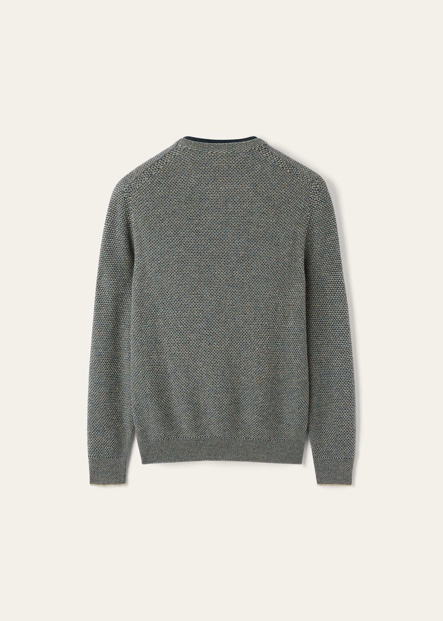 City Pull Crewneck Baby Cashmere Beech/Lush Rainforest