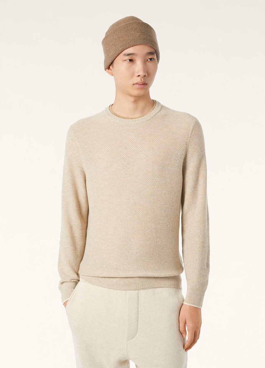 City Pull Crewneck Baby Cashmere Magnolia Petals