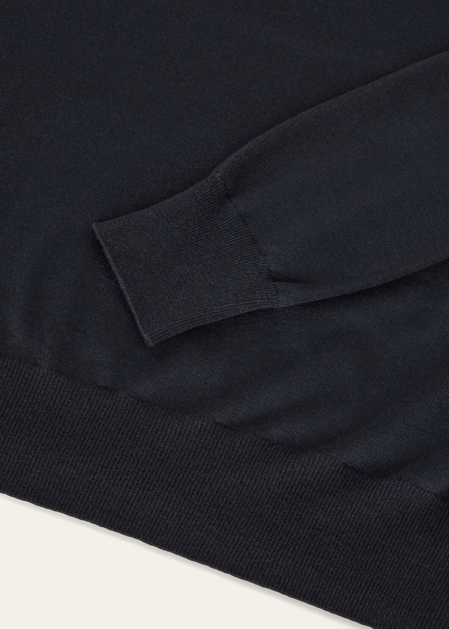 Cashmere caviar with V-neck
