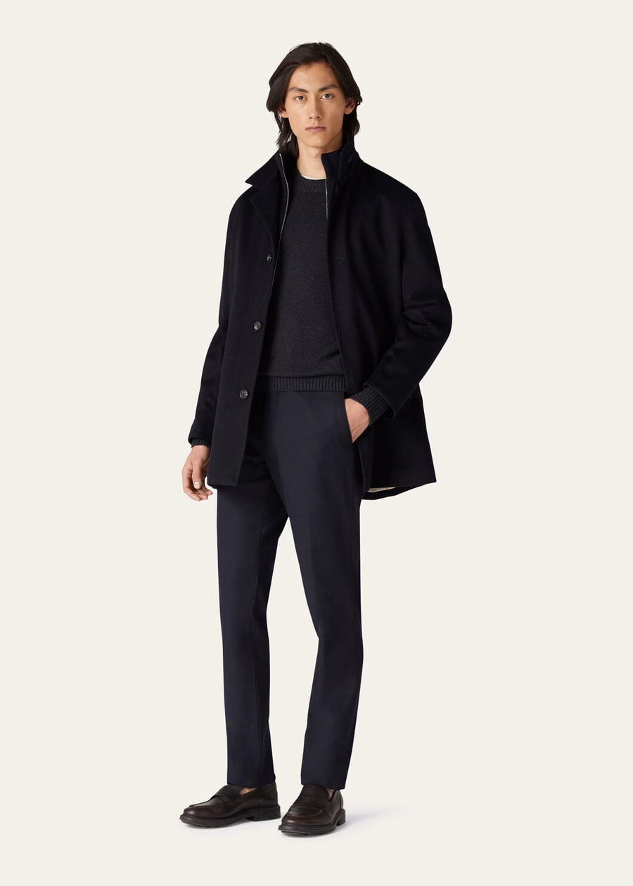 Parksville Crewneck Baby Cashmere Black/Grey Melange