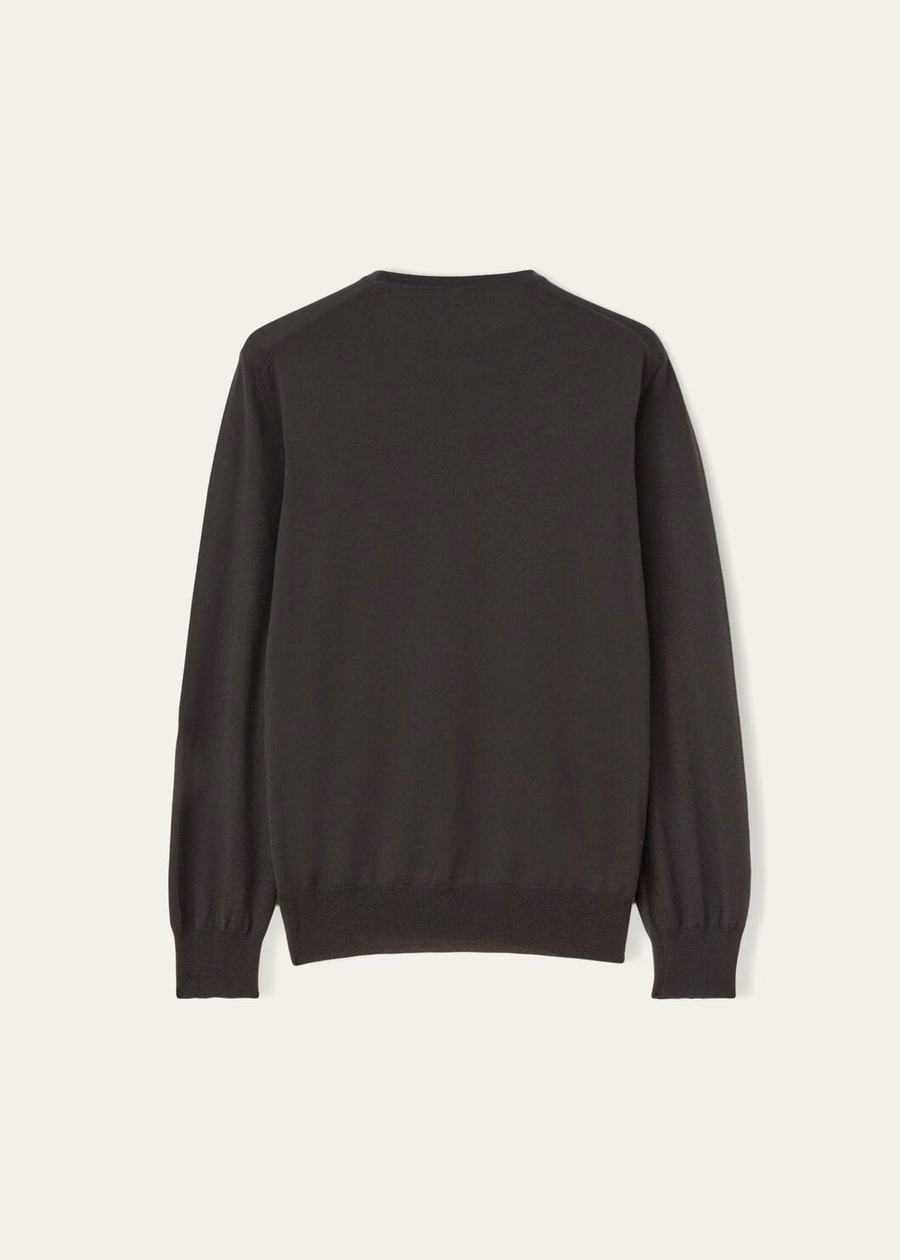 Cash Light Crewneck Cashmere Caviar
