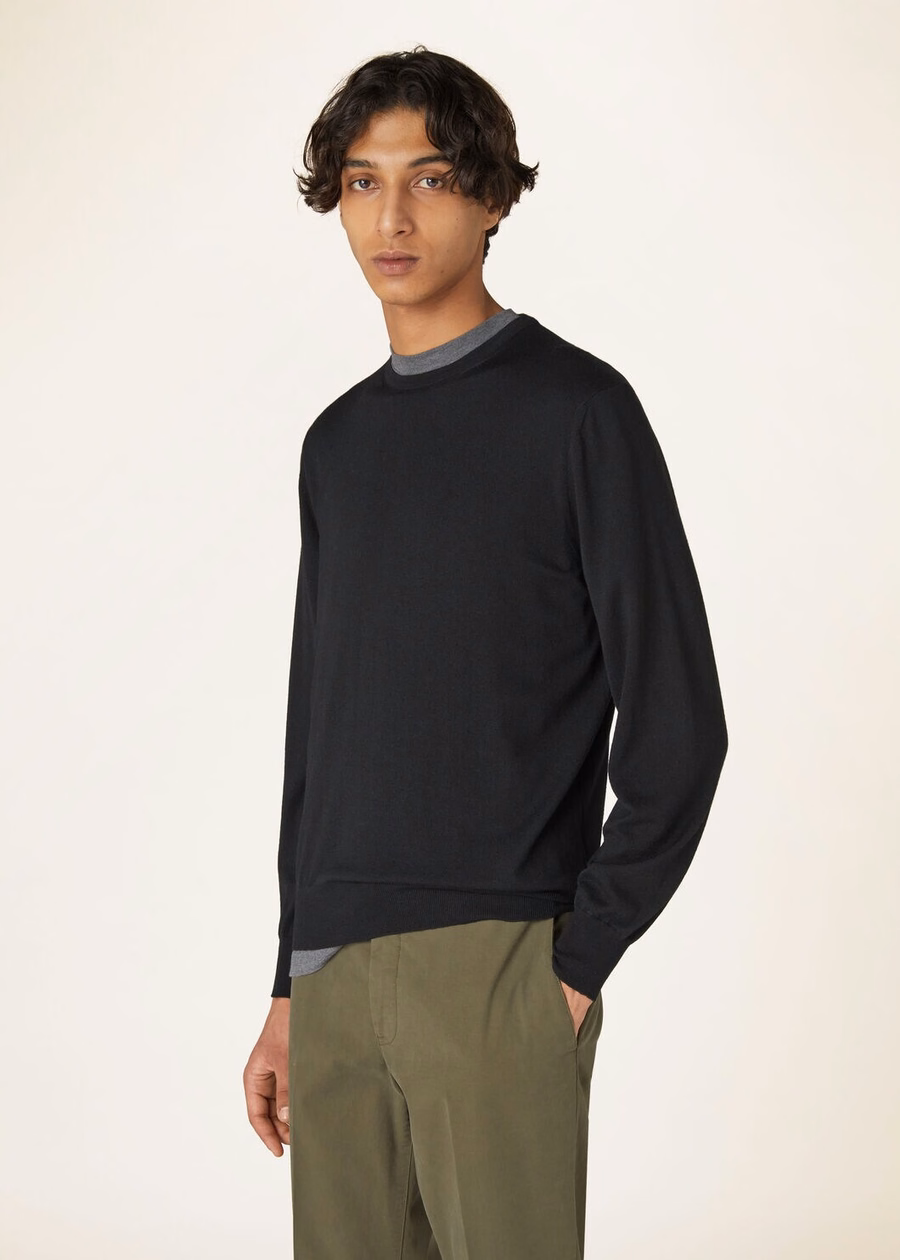 Cash Light Crewneck Cashmere Black