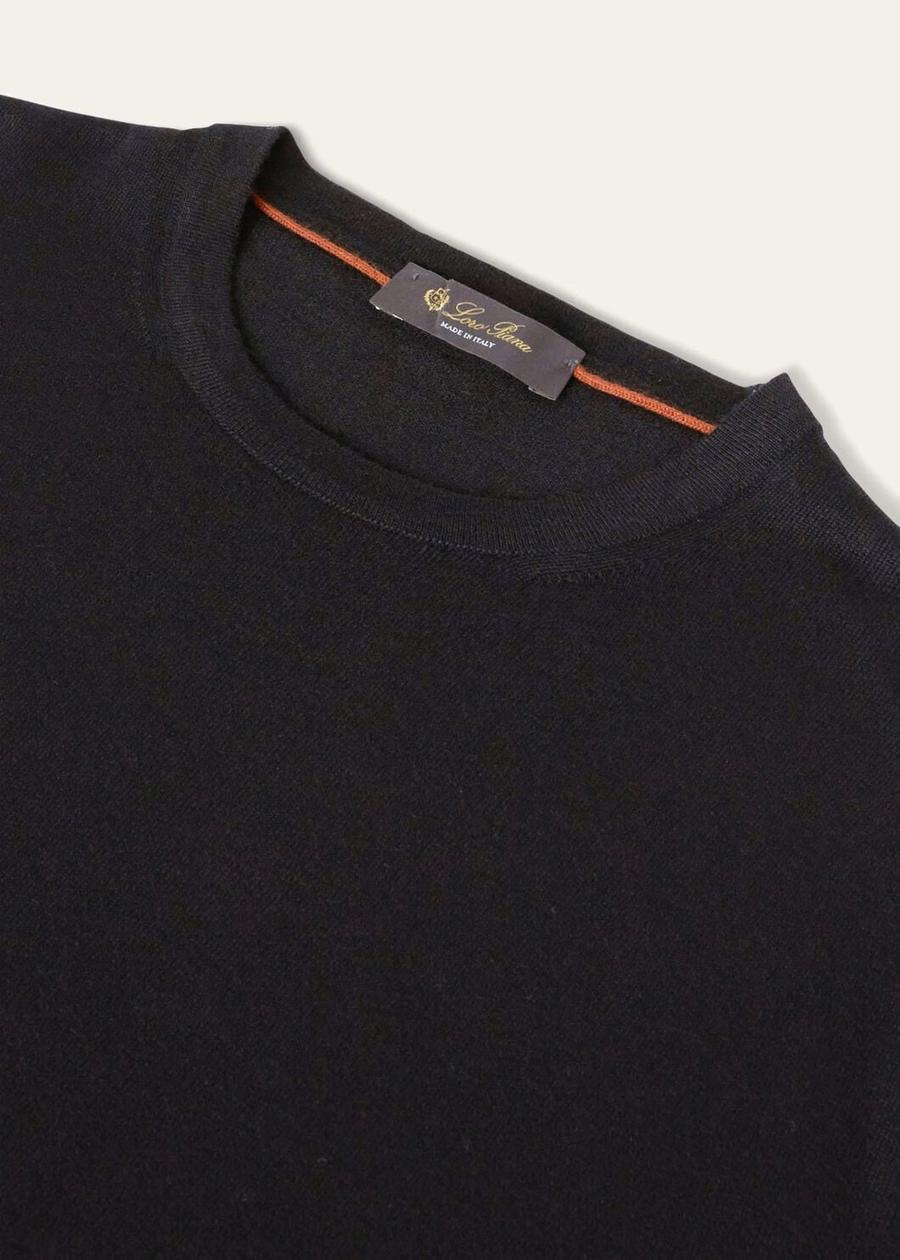 Cash Light Crewneck Cashmere Black