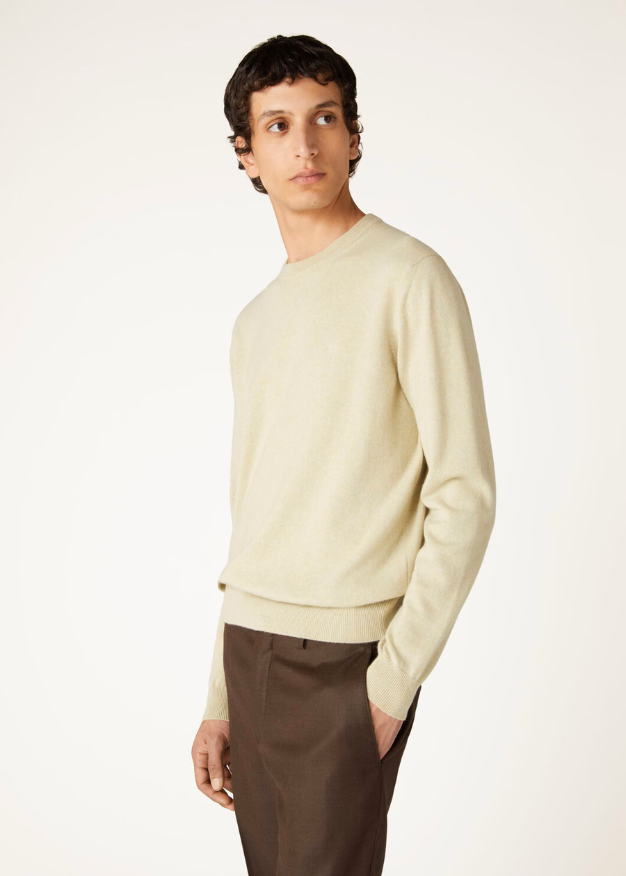 Classic Crewneck Baby Cashmere Helichrysum Melange