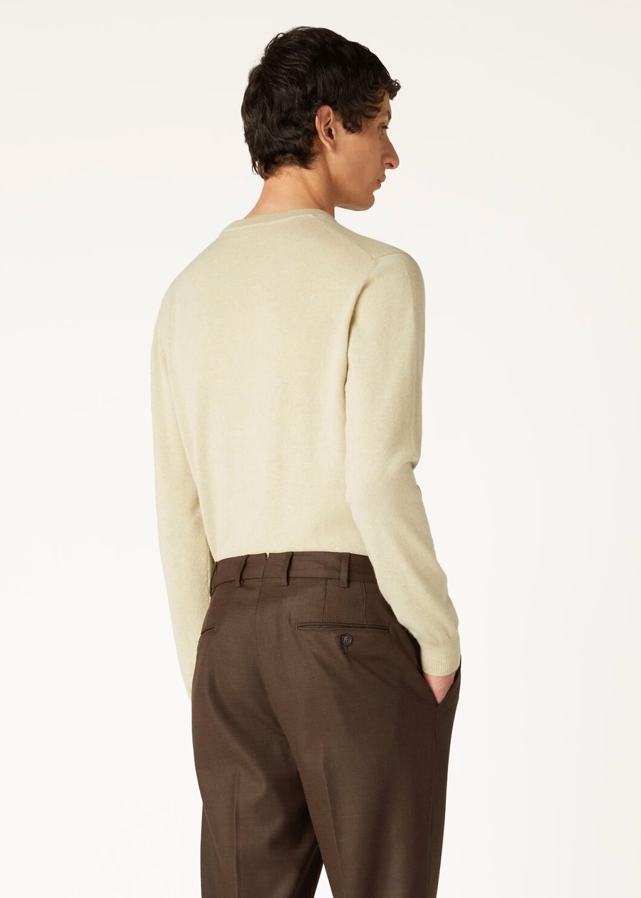 Classic Crewneck Baby Cashmere Helichrysum Melange