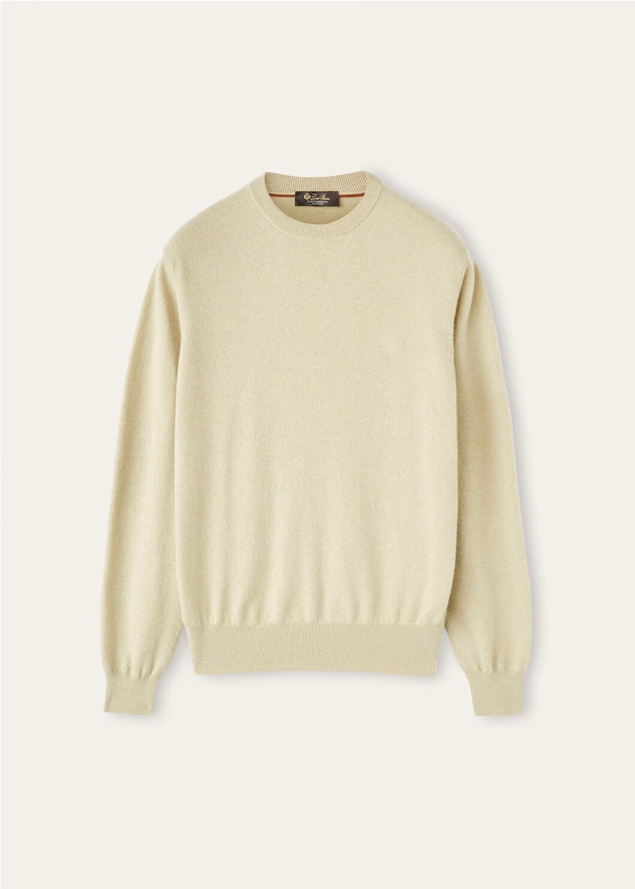 Classic Crewneck Baby Cashmere Helichrysum Melange