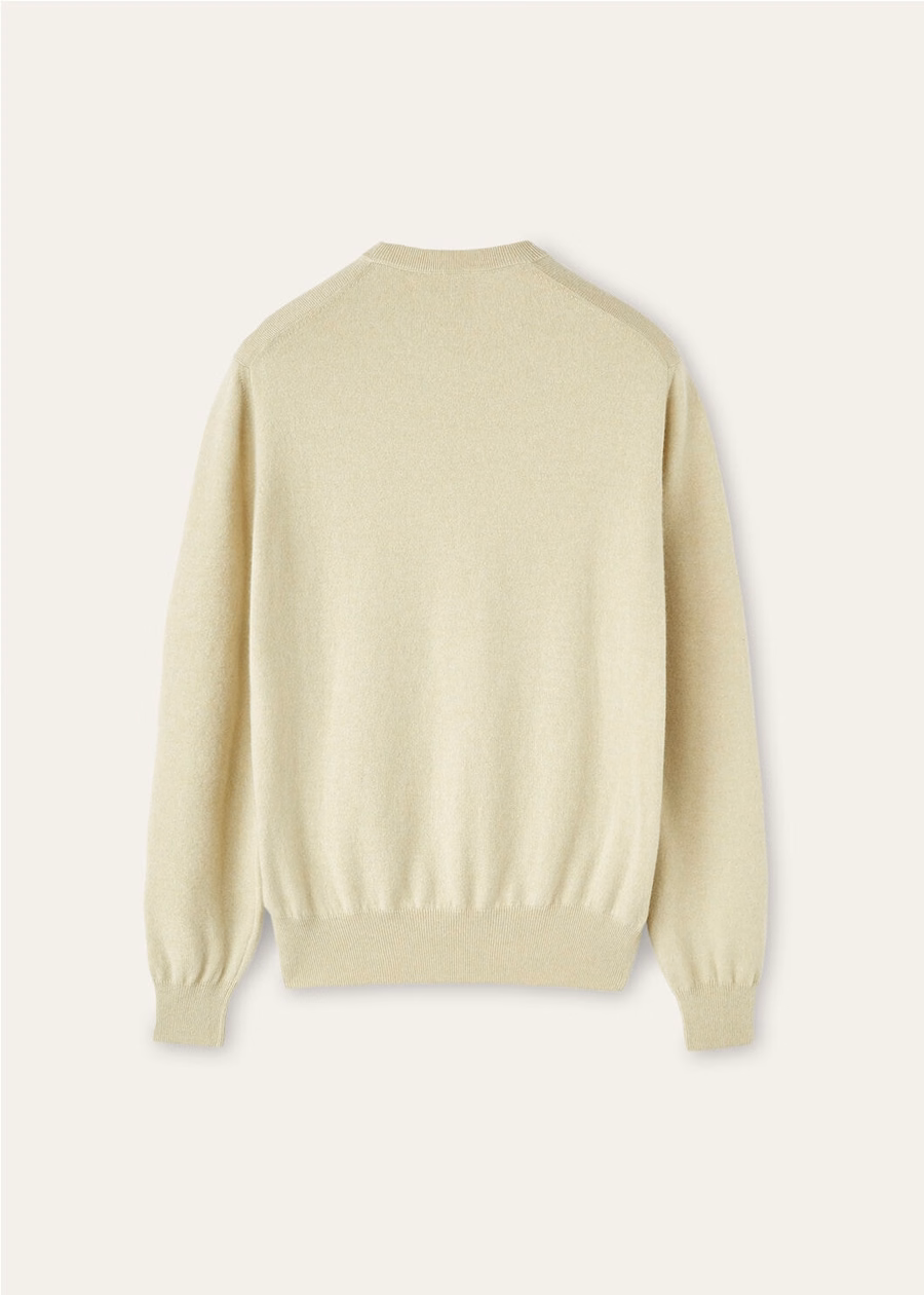 Classic Crewneck Baby Cashmere Helichrysum Melange