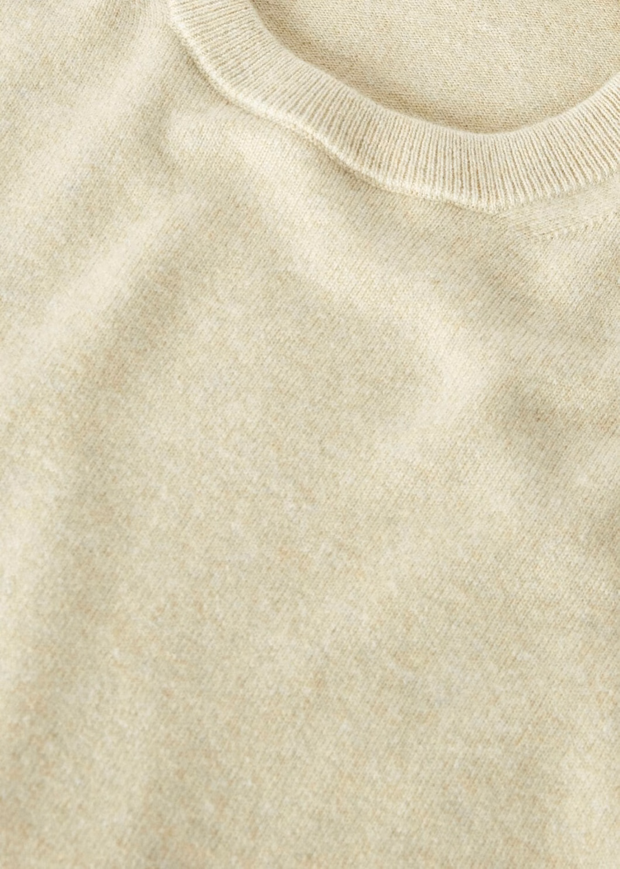 Classic Crewneck Baby Cashmere Helichrysum Melange